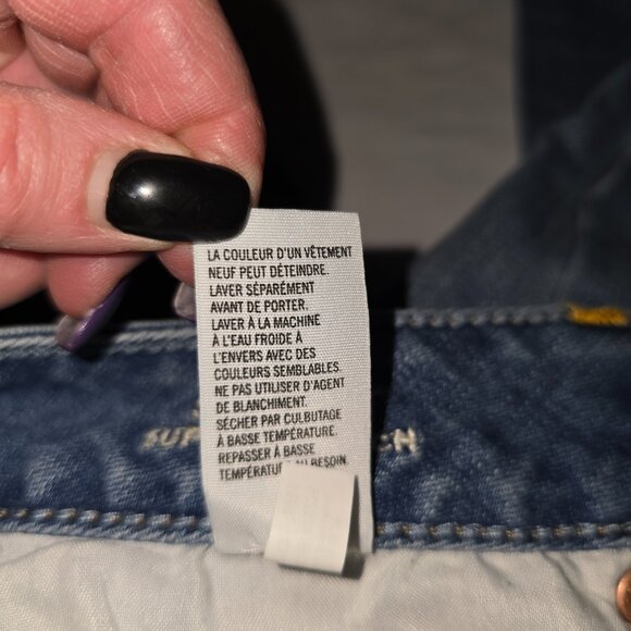 American Eagle Womens Straight Super Stretch Jeans Sz 2 Reg, 2013, Style 8261 #6 - Picture 10 of 12